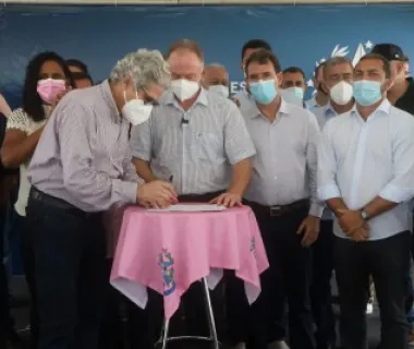 Assinada a ordem de serviço para as obras de interligação da rede