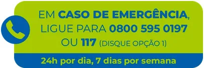 Em Caso de Emergência ligue 0800 595 0197 ou 117
