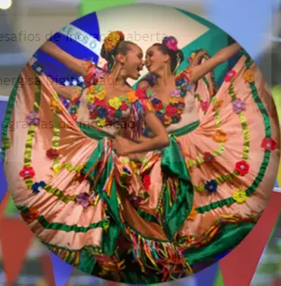 Foto de um grupo de dança