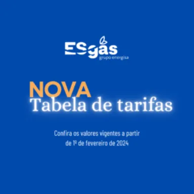 Nova Tabela Tarifária 